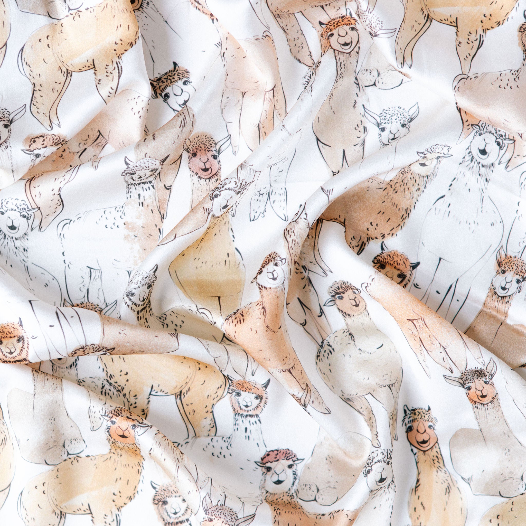 Silk Fitted Crib Sheet in Andes
